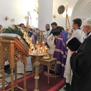 Преосвященный Алексий совершил Всенощное бдение в канун престольного праздника кафедрального собора Серова