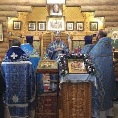 Епископ Алексий совершил Литургию в день памяти праведных Богоотец Иоакима и Анны