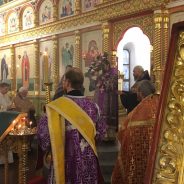 Преосвященный Алексий совершил Всенощное бдение в канун Воздвижения Креста Господня