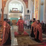 Владыка Алексий совершил Всенощное бдение в канун памяти святых мучениц Веры, Надежды, Любови и матери их Софии