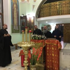 Митрополит Кирилл и епископ Алексий посетили Александро-Невский храм в Ташкенте