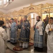 Преосвященный Алексий совершил Всенощное бдение в Свято-Пантелеимоновском женском монастыре