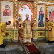 Преосвященный Алексий совершил Всенощное бдение в канун дня памяти свт. Филарета, митрополита Московского