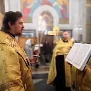 Преосвященный Алексий совершил Всенощное бдение в соборе во имя преподобного Максима Исповедника