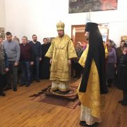 Преосвященный Алексий совершил Литургию в день памяти апостола Андрея Первозванного