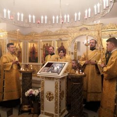 Преосвященный Алексий совершил Всенощное бдение в канун дня памяти святителя Иоасафа Белгородского