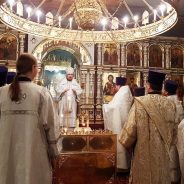 Архиерейская Божественная литургия и панихида совершены в Храме на Крови в день 100-летия расказачивания в России