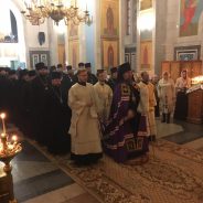 Преосвященный Алексий совершил Литургию в день празднования Обрезания Господня и памяти святителя Василия Великого