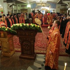 Архиерейское богослужение совершено в Храме на Крови накануне Собора новомучеников и исповедников Церкви Русской