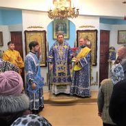 Преосвященный Алексий совершил Литургию в день празднования иконы Божией Матери «Взыскание погибших»
