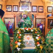 Епископ Алексий совершил Литургию в престольный праздник храма святой блаженной Матроны Московской