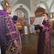 Епископ Алексий совершил Литургию в предпразднество Благовещения Пресвятой Богородицы