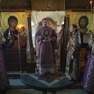 Епископ Алексий совершил Литургию в Свято-Косьминской пустыни