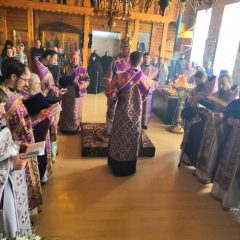 Епископ Алексий возглавил Литургию в Свято-Пантелеимоновском женском монастыре