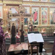 Епископ Алексий совершил утреню с чтением двенадцати Страстных Евангелий