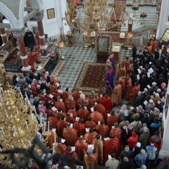 Митрополит Кирилл и Преосвященные архипастыри совершили всенощное бдение в Свято-Николаевском монастыре