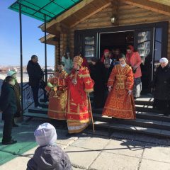 Епископ Алексий совершил литургию в престольный праздник храма во имя блаженной Матроны Московской