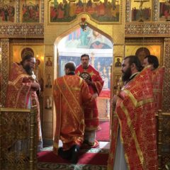 Епископ Алексий совершил Литургию в праздник Владимирской иконы Божией Матери