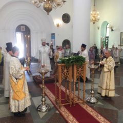 Епископ Алексий совершил вечернее богослужение в Спасо-Преображенском соборе Серова