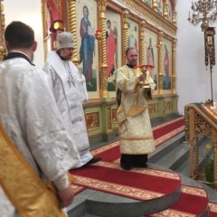 Епископ Алексий совершил заупокойную Литургию в Троицкую родительскую субботу