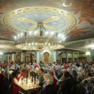 Преосвященные архиереи совершили малую вечерню с акафистом Царственным страстотерпцам в Храме на Крови