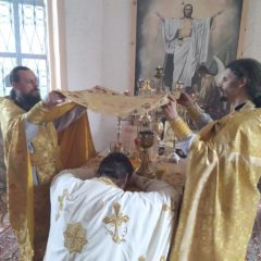В праздник святых апостолов Петра и Павла епископ Алексий совершил Литургию в пос.Усть-Салда