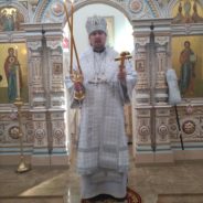 Епископ Алексий совершил заупокойное богослужение в храме в честь Михаила Архангела