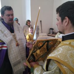 Епископ Алексий совершил всенощное бдение в Свято-Пантелеимоновском монастыре