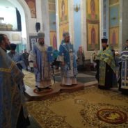 Епископ Алексий и епископ Гедеон совершили всенощное бдение в канун Успения Пресвятой Богородицы