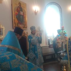 В праздник Рождества Пресвятой Богородицы епископ Алексий совершил Литургию в Спасо-Преображенском соборе