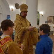 Епископ Алексий совершил всенощное бдение в Спасо-Преображенском кафедральном соборе