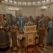 Епископ Алексий совершил всенощное бдение в Свято-Пантелеимоновском монастыре