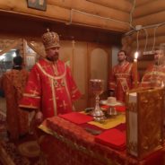 Епископ Алексий совершил Божественную литургию в храме во имя Святого Великомученика Георгия Победоносца в г. Дегтярске