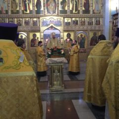 Епископ Алексий совершил Божественную литургию в Соборе преподобного Максима Исповедника