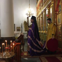 Епископ Алексий совершил Божественную литургию в Спасо-Преображенском кафедральном соборе