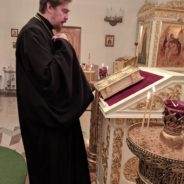 Вечернее архиерейское богослужение в Свято-Пантелеимоновском монастыре