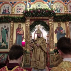 Епископ Алексий совершил Божественную литургию в Неделю пред Рождеством Христовым
