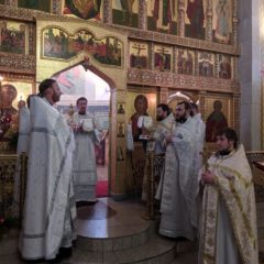 Епископ Алексий совершил Божественную литургию в навечерие Рождества Христова