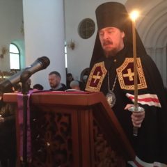 Епископ Алексий совершил Великое повечерие со чтением канона преподобного Андрея Критского в Спасо-Преображенском соборе