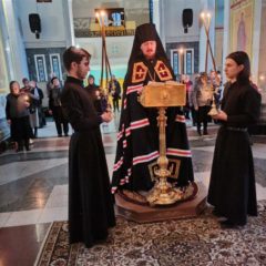 Епископ Алексий совершил Великое повечерие со чтением покаянного канона преподобного Андрея Критского
