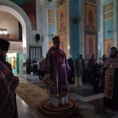 Епископ Алексий совершил всенощное бдение в канун Недели Торжества Православия