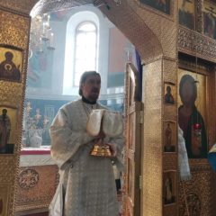 В Лазареву субботу епископ Алексий совершил Божественную литургию