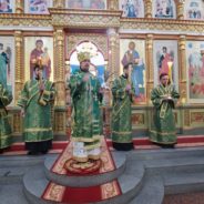 В канун Вербного воскресенья епископ Алексий совершил всенощное бдение