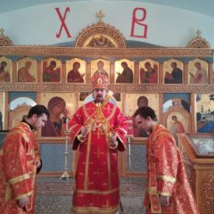 Епископ Алексий совершил Божественную литургию в субботу Светлой седмицы
