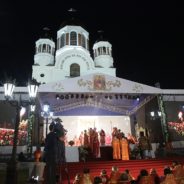 У Храма на Крови началась ночная Божественная литургия — главное богослужение Царских дней