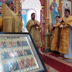 Епископ Алексий совершил Божественную литургию в день празднования Собора Радонежских святых