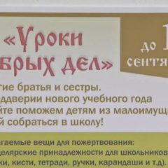 Акция «Уроки добрых дел» продолжается!