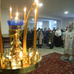Митрополит Кирилл совершил Божественную литургию в новоосвященном воинском храме Архангела Гавриила в 32 военном городке