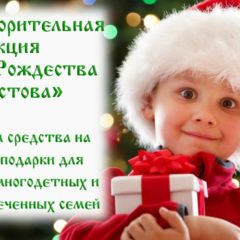 «Чудо Рождества Христова» принесет подарки 450 детям и подросткам