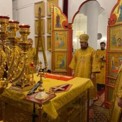Епископ Алексий совершил Литургию в Спасо-Преображенском соборе города Серова